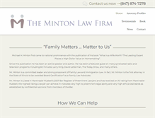 Tablet Screenshot of mintonlawfirm.com
